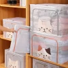 Clothes storage box folding clothes bag home finishing