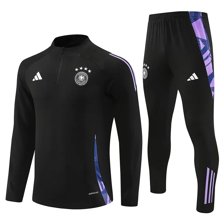 2024-25 Germany black half-zip training suit