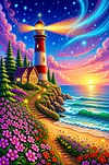 Luxury AB Velvet Diamond Painting Kit - Landscape