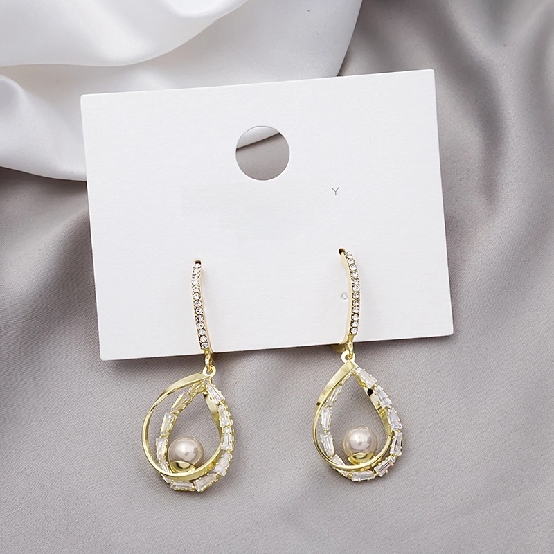 1 Pair Minimalist Classic Style Round Beaded Imitation Pearl Earrings Ear Studs