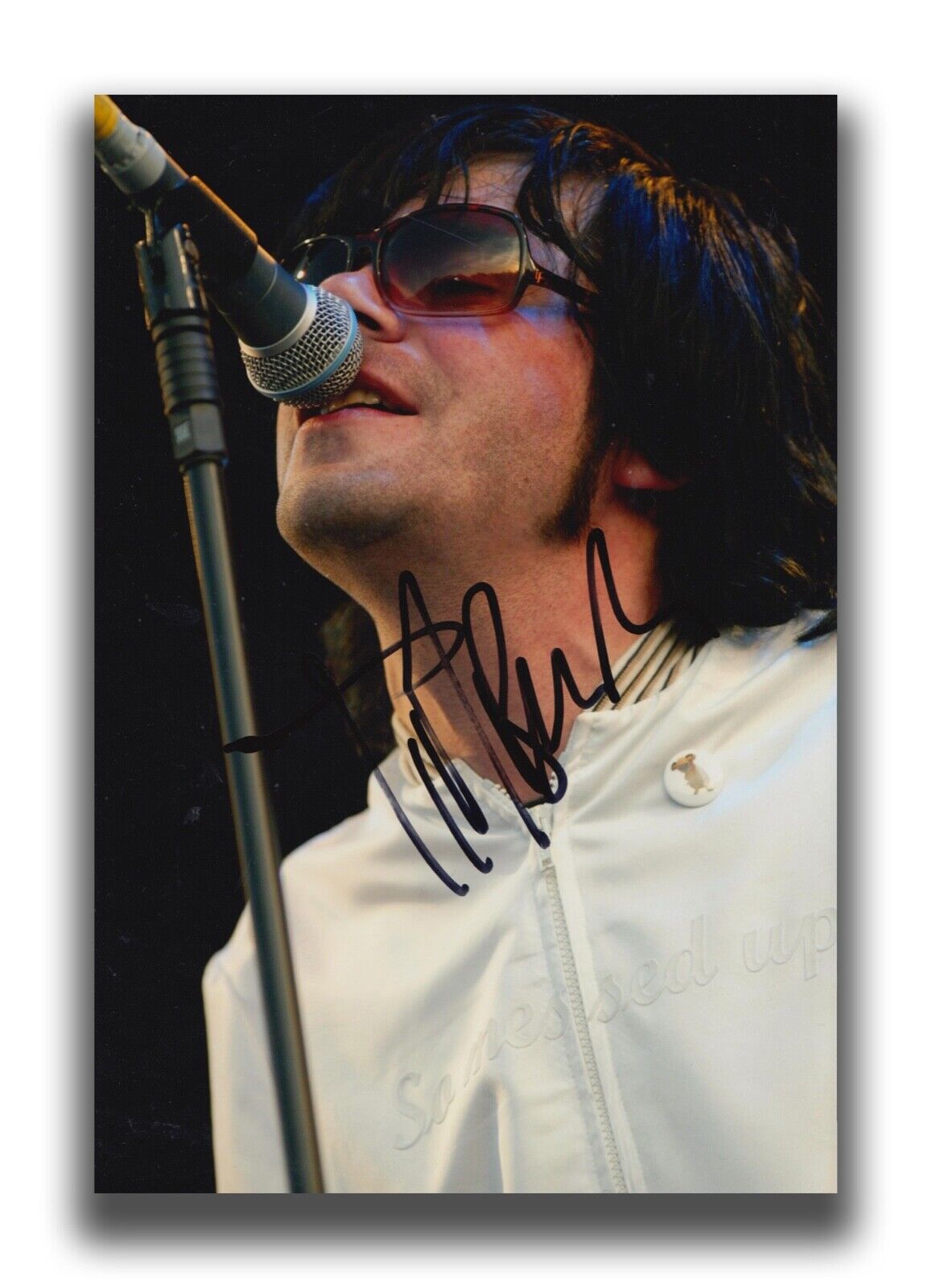 TIM BURGESS HAND SIGNED 12X8 Photo Poster painting - MUSIC AUTOGRAPH - THE CHARLATANS 1.