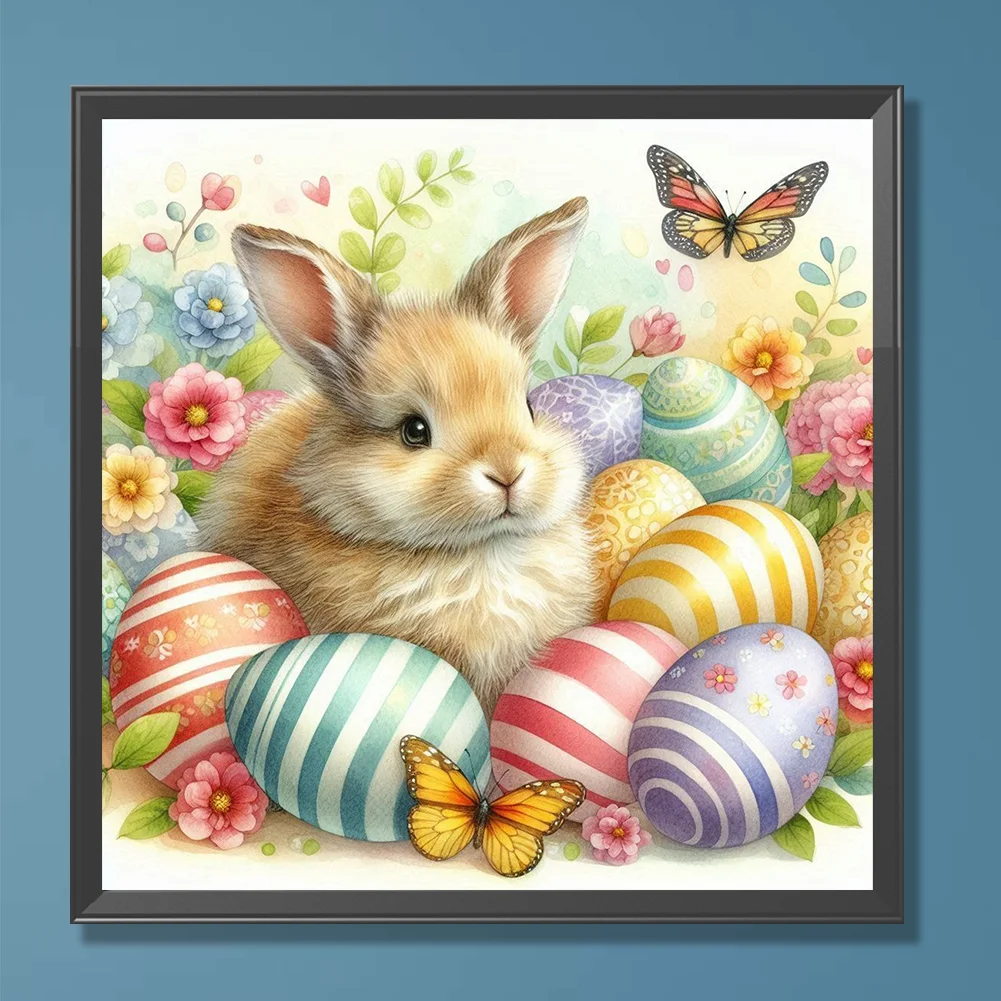 Diamond Painting - Full Round Drill - Easter Bunny(Canvas|30*30cm)