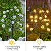 Outdoor Waterproof Cherry Blossom Multicolor Solar Garden Lights