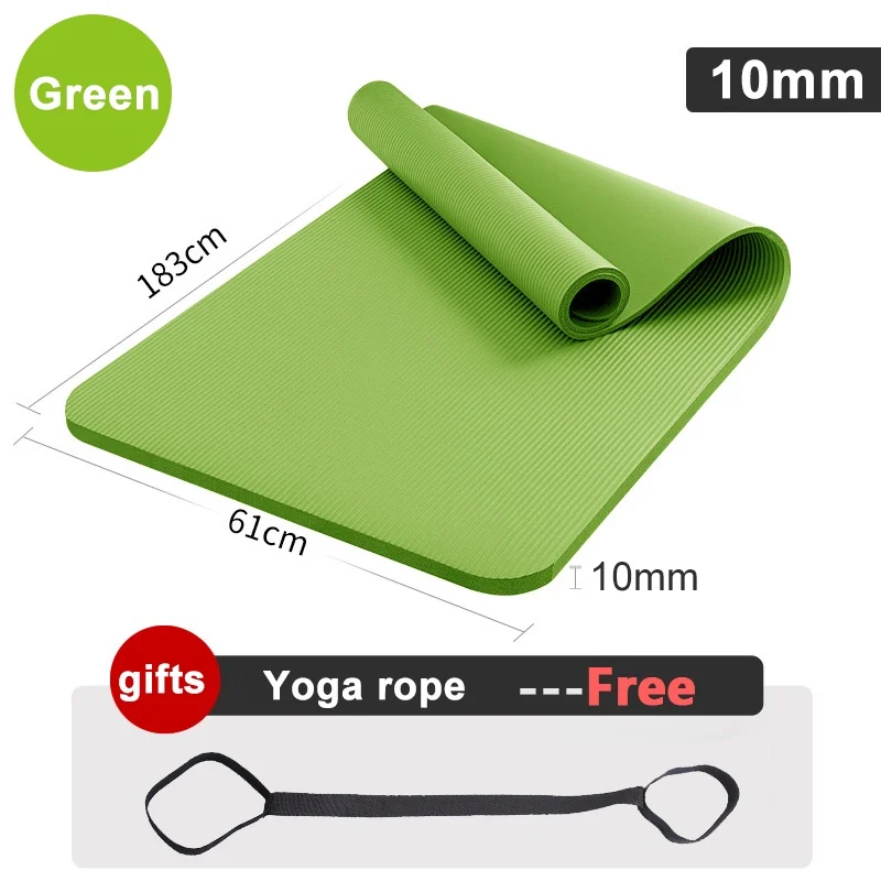 Yoga Mat 10MM Soft High Density ​EXTRA THICK yoga mat Anti slip exercise mat workout mat