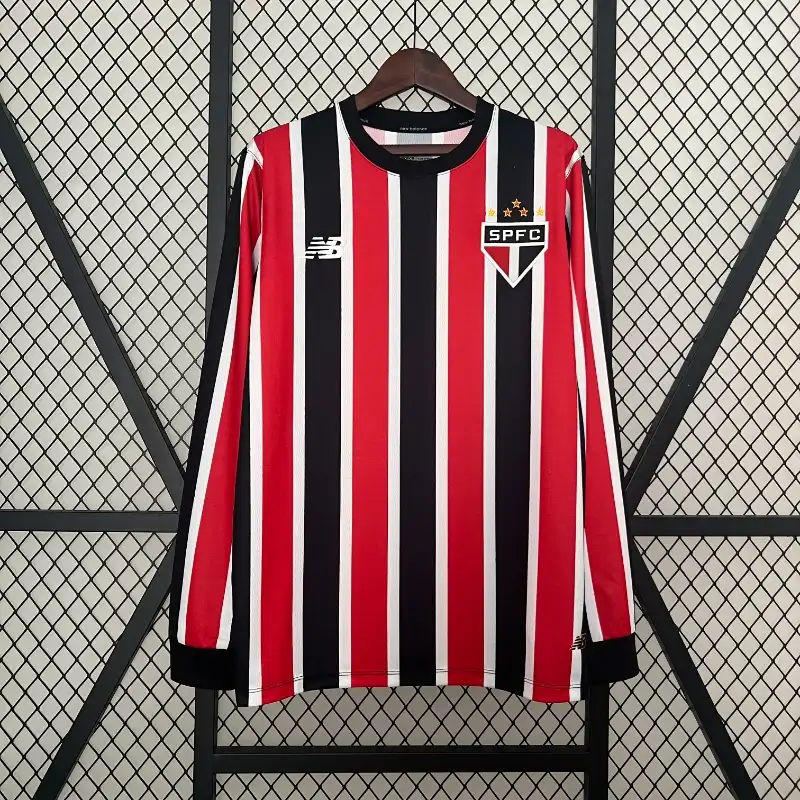 24/25 Sao Paulo Long Sleeve Soccer Jersey Away
