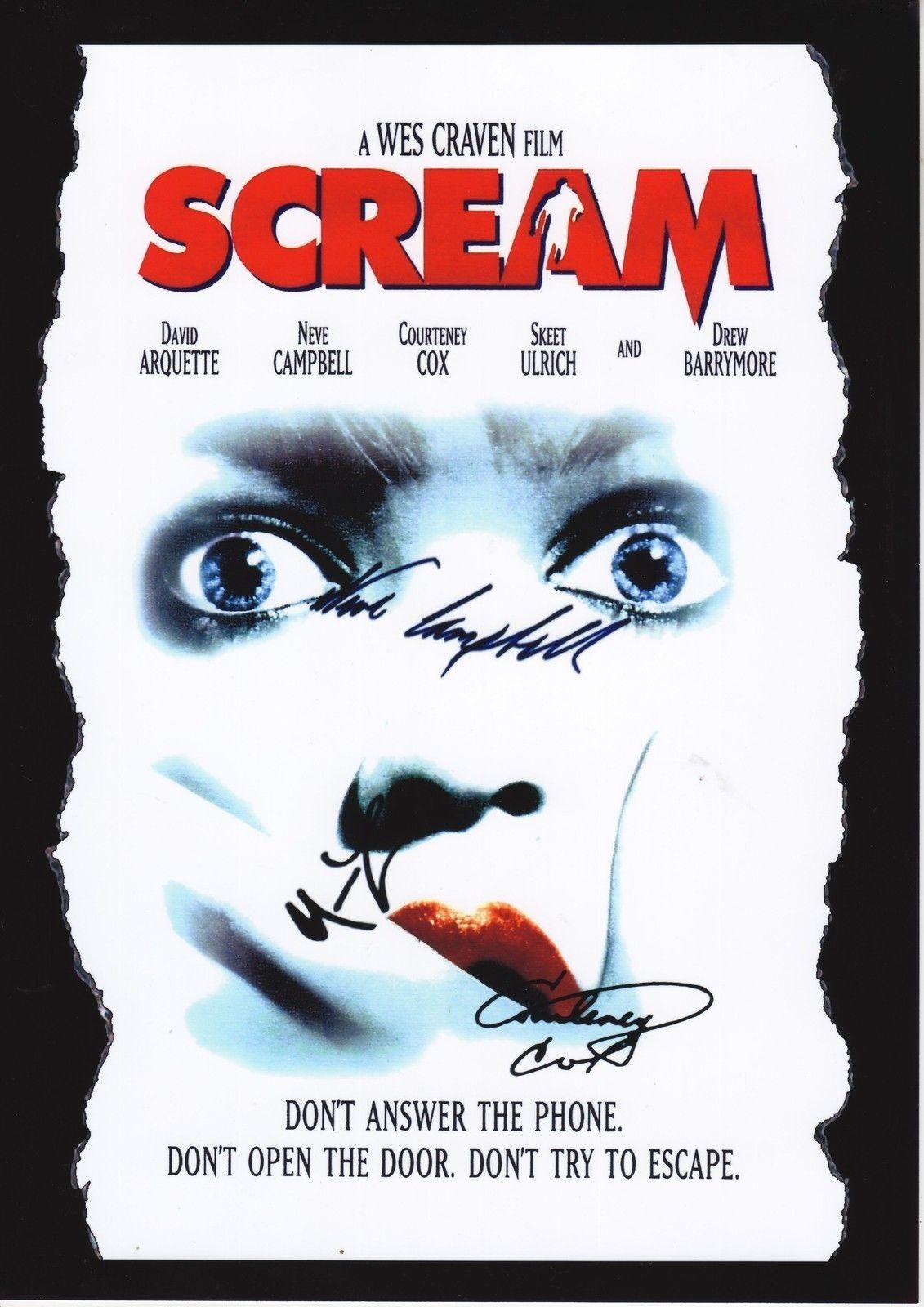 SCREAM CAST OF 3 AUTOGRAPH SIGNED PP Photo Poster painting POSTER