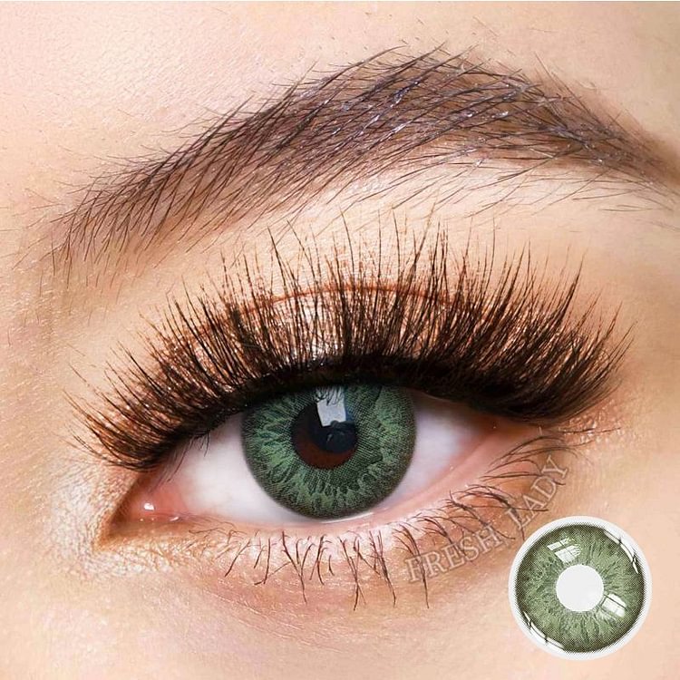 Freshlady Cocktail Mint Julep OliveDrab  Colored Contact Lenses
