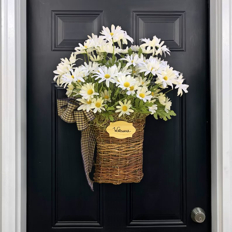 Spring Farmhouse Daisy Basket