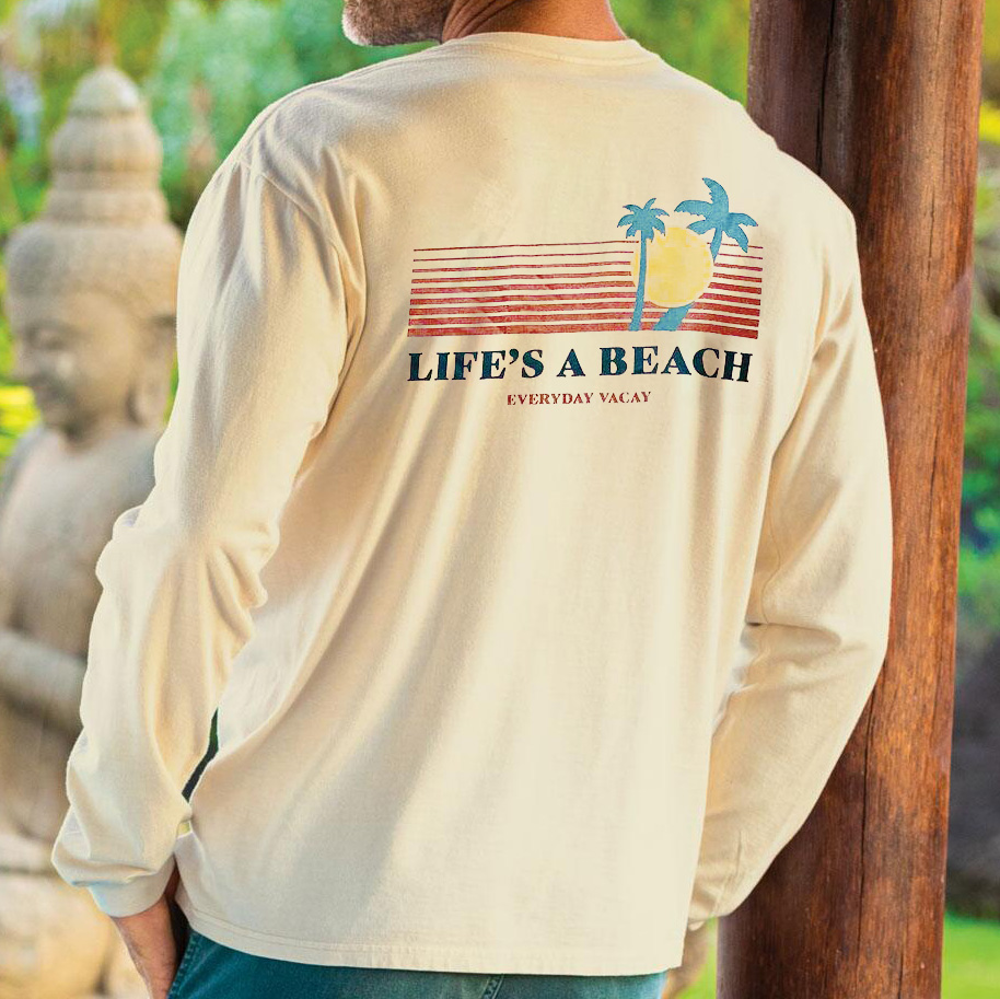 Seaside Landscape Sunset Classic Round Neck T-shirt / [blueesa] /