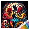 Beauty and Beast Full 14CT 2 Strands DIY Stamped Cross Stitch Kits for Beginners Adults Home Wall Decor Cross Stitch Art and Crafts Kits 40x40cm tapestrymarket