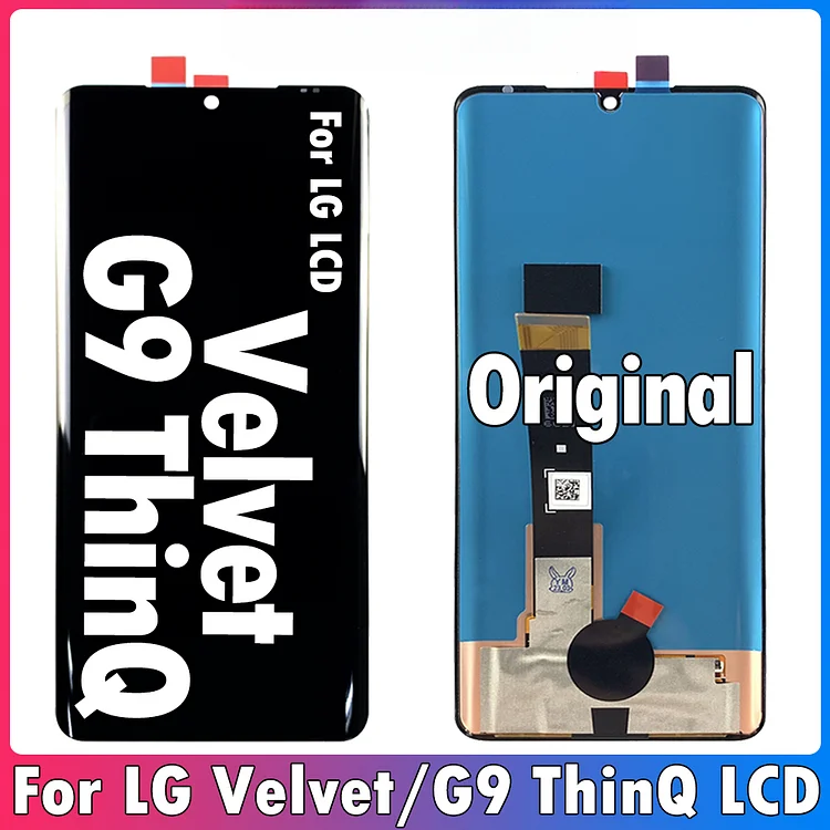 6.8" Original LCD For LG Velvet 5G LCD G910 G900 Display Touch Screen For LG G9 ThinQ Display LMG910EMW Replacement Parts