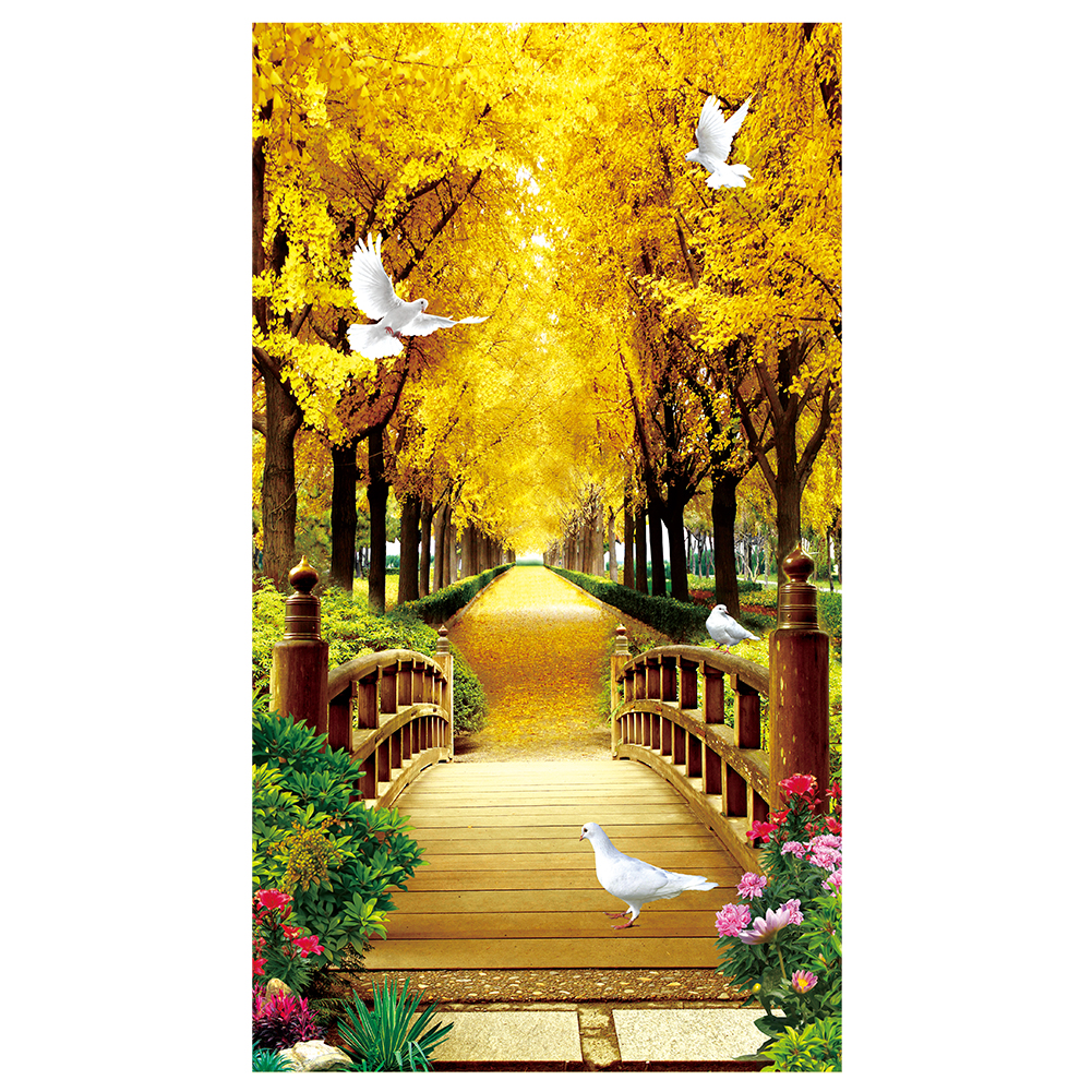 

Bridge - 11CT Stamped Cross Stitch - 80*150CM, 501 Original