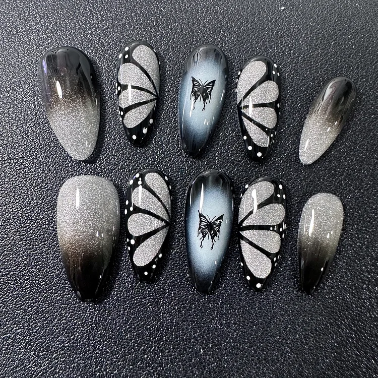 Black Butterfly Painting-A008