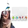 5Pcs Fishing Lures 6g 10g Rotating Metal Vib Vibration Bait Spinner Spoon Lure