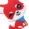 Bead Embroidery - Fox Beaded Counted Cross Stitch Keyring