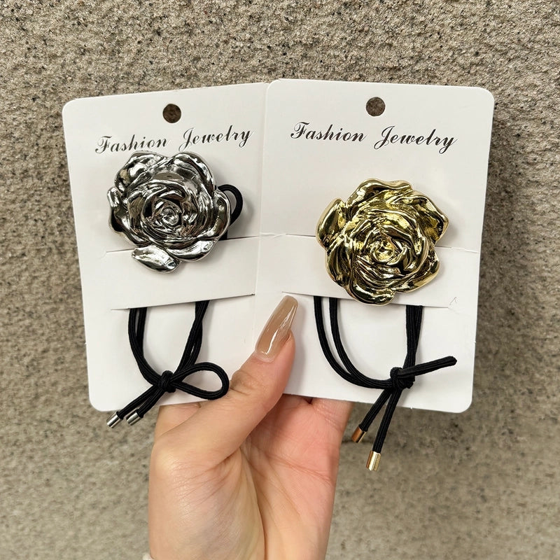 Elegant Retro Women's Rose Alloy Hair Tie