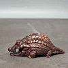 Chinese Alligator - shaped Coiled Incense Burner, Hand - Cast and Aged, Incense Art Ornament with the Meaning of Prosperous Fortune