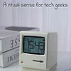 Maclock Macintosh Alarm Clock Retro Nostalgic Computer Desktop Clock