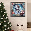 Diamond Painting-DIY Full Round Drill Christmas Candy Unicorn(40*40CM)