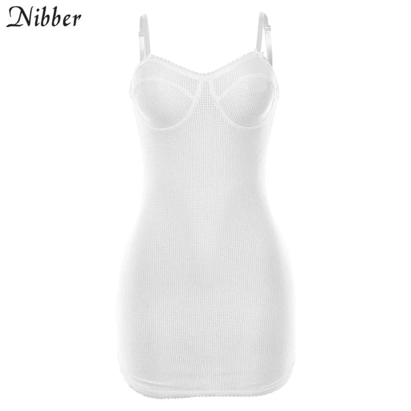 Nibber sexy lace white see-through mini dresses women 2019 summer party night elegant bow bodycon short dress stretch Slim mujer