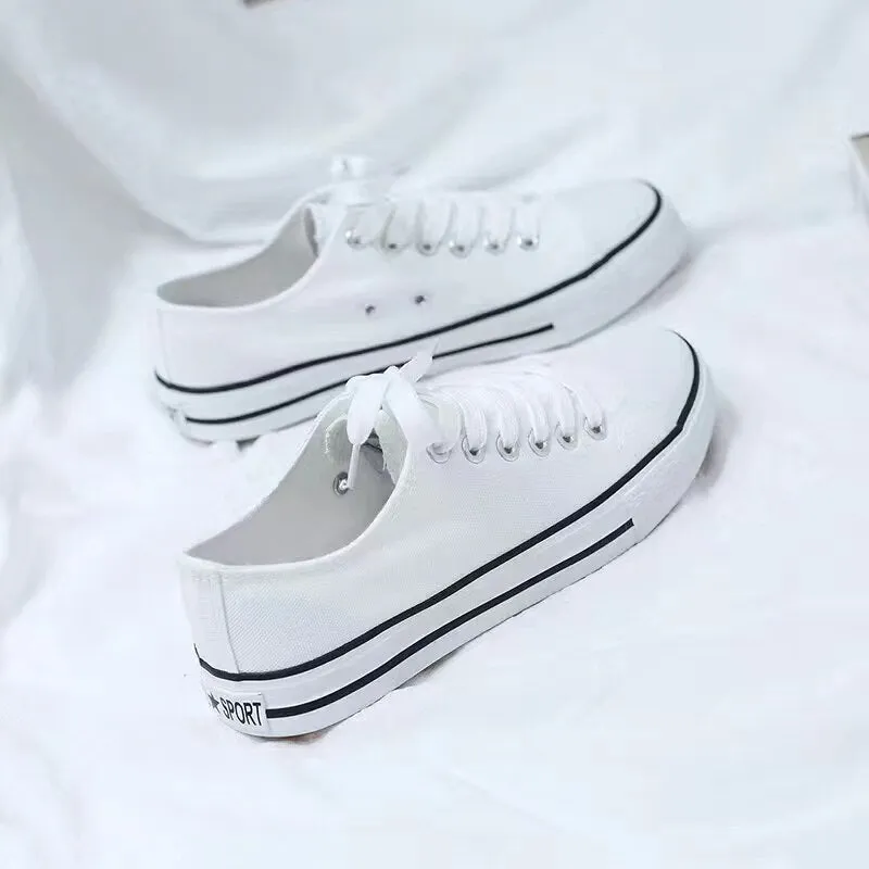 2022 New Korean Style Ulzzang Daisy Canvas Shoes for Women 45 White Black Yellow Green Purple Color sneakers women