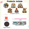 6PCS Fairyland DIY Pearl Diamond Painting Christmas Fridge Magnets, Sparkling Rhinestone Refrigerator Magnet Craft Kit for Home Decor & Gifts