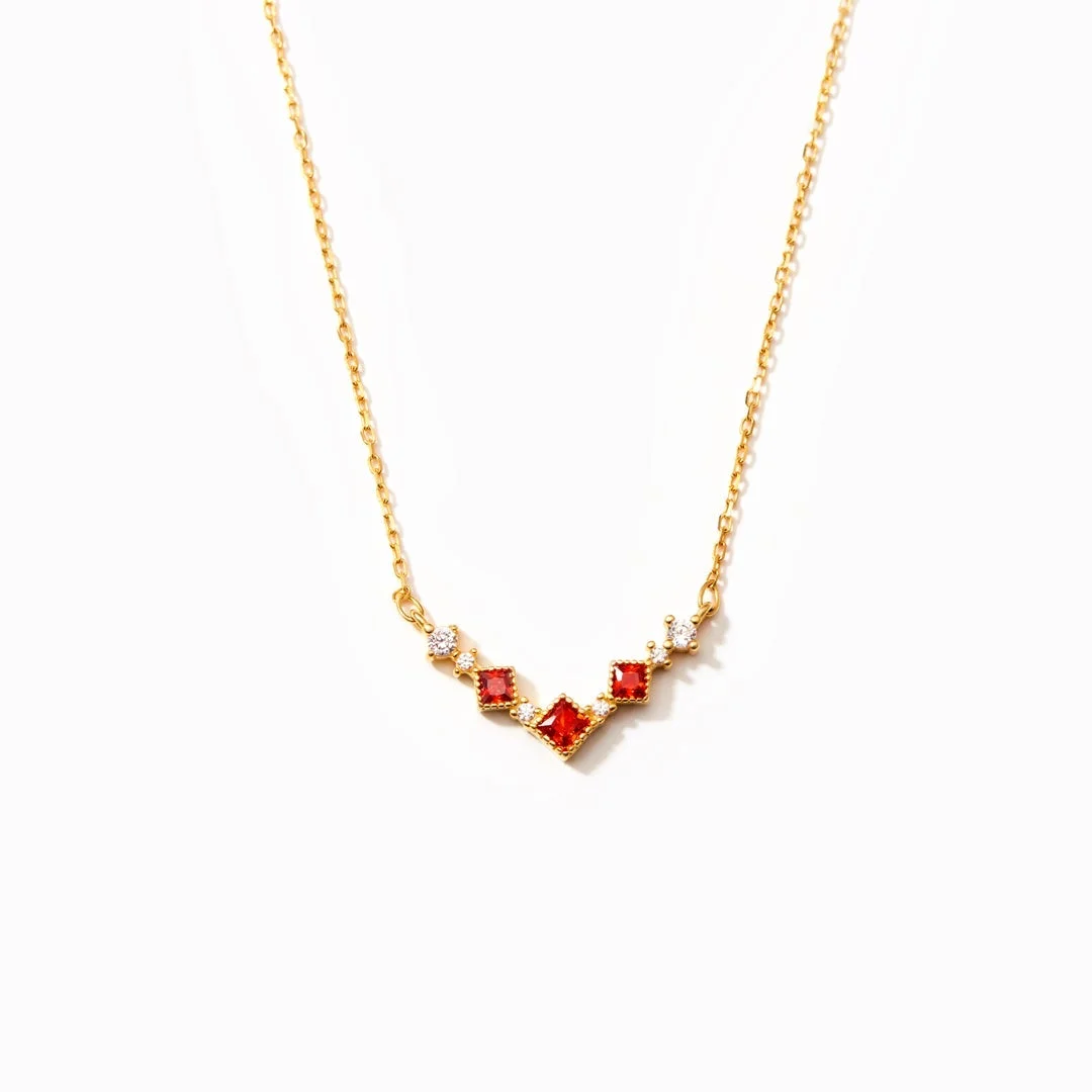 Girl You're Fire Pick-Me-Up Flame Necklace