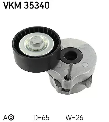 SKF VKM 35340 Tensioner Pulley, V-ribbed belt for CHEVROLET,OPEL,VAUXHALL Parts