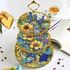 Diamond Painting Acrylic Tier Sunflower Food Serving Tray Art Craft