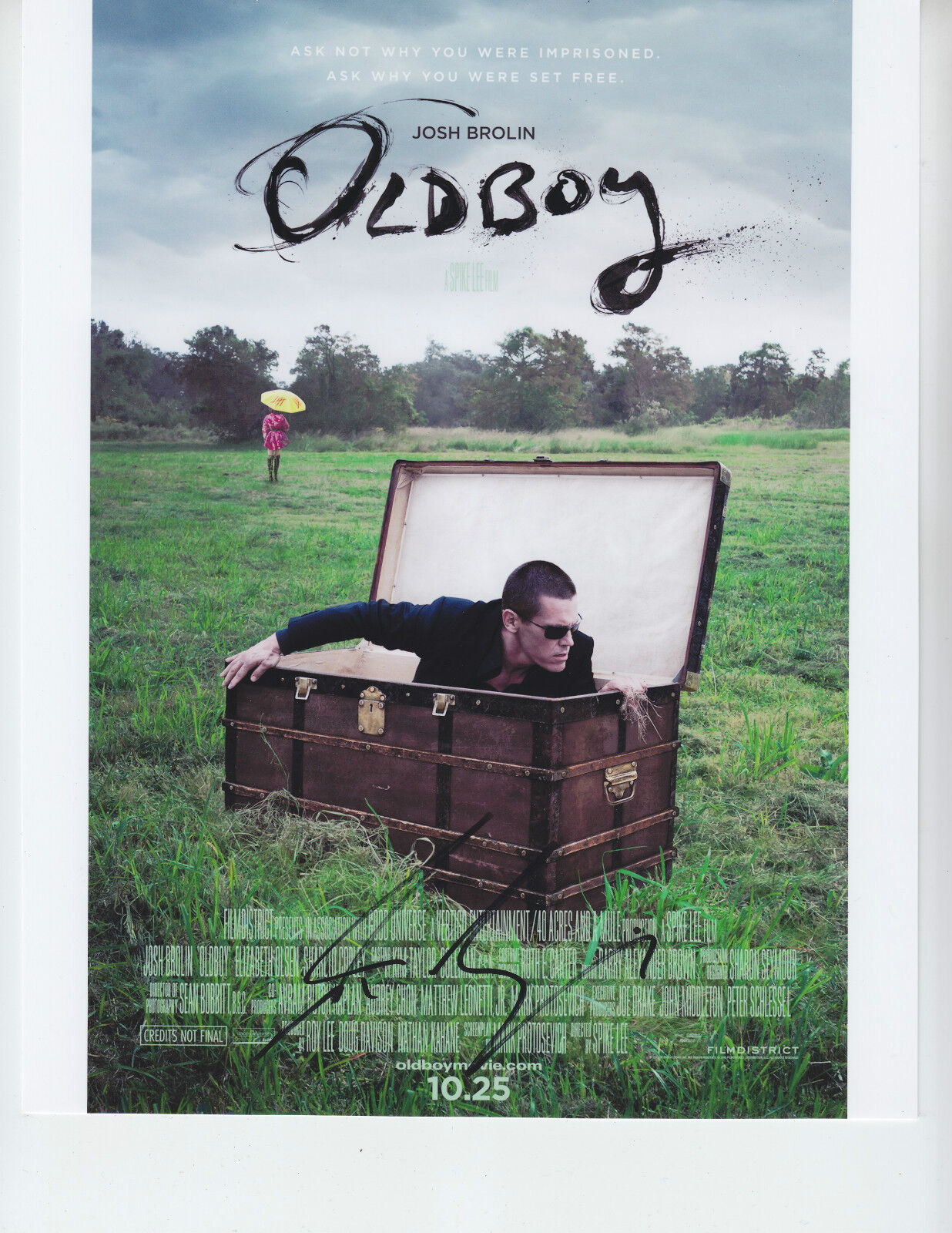 Josh Brolin - OLDBOY - signed 8x10