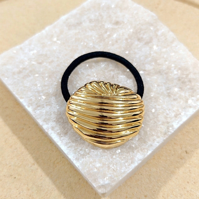 Women’s Casual Minimalist Solid Color Metal Plating Hair Tie