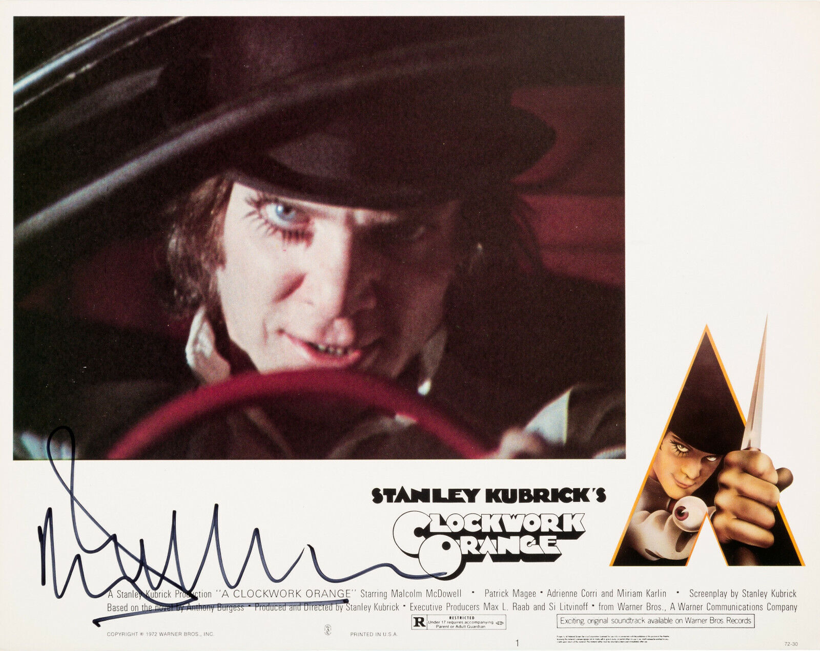 MALCOLM McDOWELL Signed Photo Poster paintinggraph - Film & TV Actor CLOCKWORK ORANGE - preprint