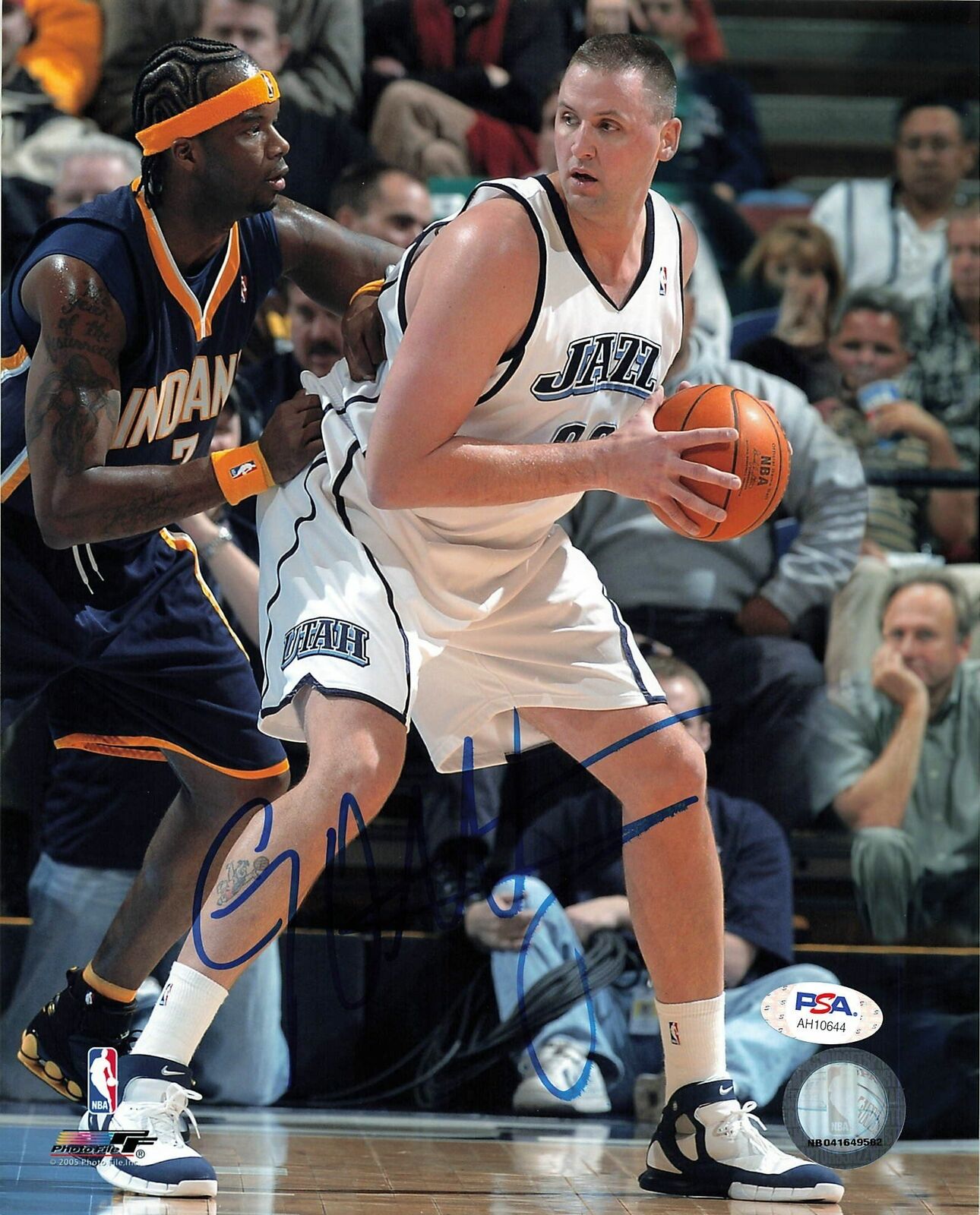 Greg Ostertag signed 8x10 Photo Poster painting PSA/DNA Utah Jazz Autographed