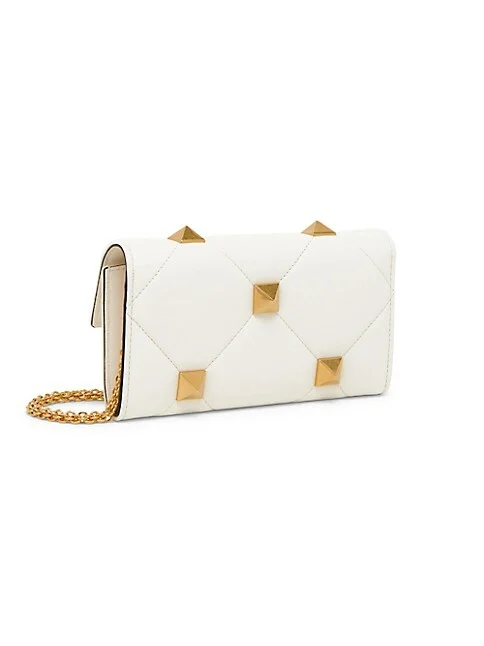 Valentino Garavani Roman Stud Quilted Leather Wallet-On-Chain 4.6 out of 5 Customer Rating