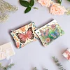 (US Local)DIY Diamond Art Diamond Dot Card Pack Diamond Painting Pouch (Flower Butterfly)