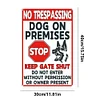 No Trespassing My Dog Is An Asshole - Vintage Metal Signs(12*16Inch) - Warning 