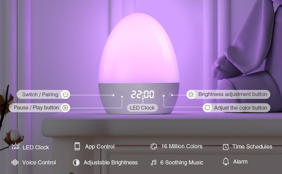 functions of smart night light