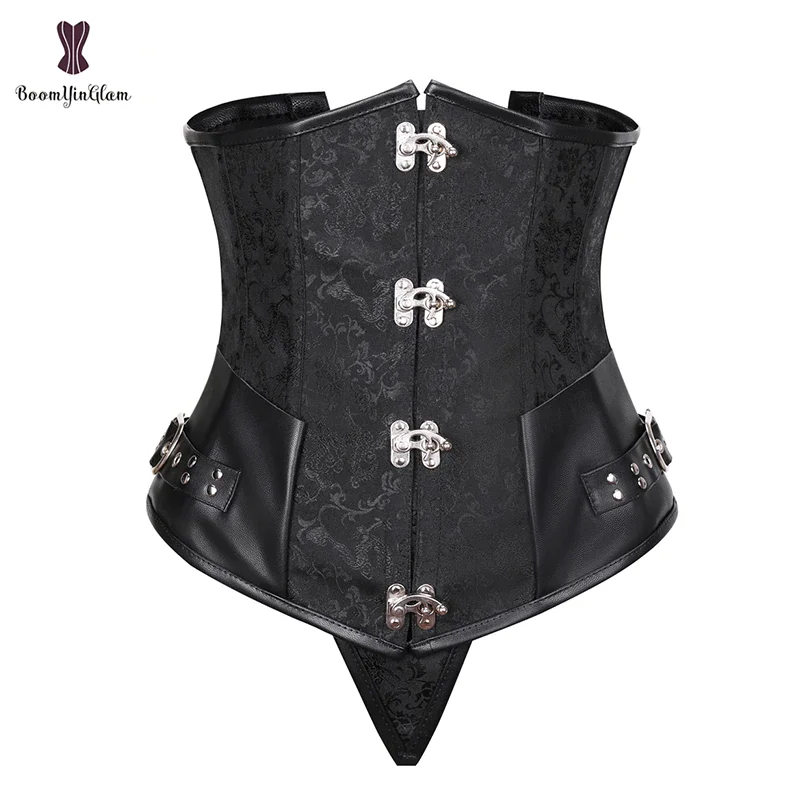 Billionm Steampunk Heavy Duty Waist Cincher Underbust Corset Bustier Trainer Plus Size S-6XL