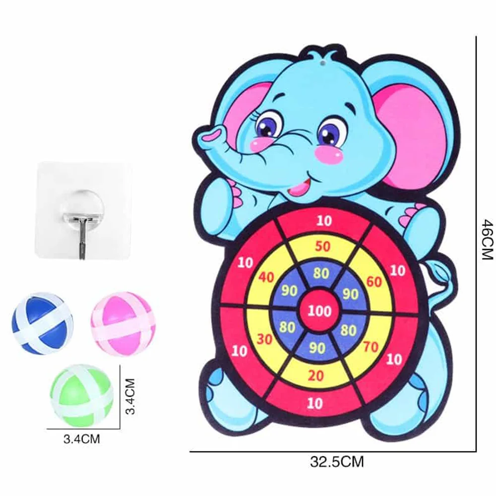 Meladen™ Klassischer Toy Target Sticky Ball Dartscheibe Kreative Party Weihnachtsspiel Elefant