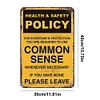 Warning"HEALTH & SAFETY POLICY" - Vintage Metal Signs(12*16Inch) - Warning