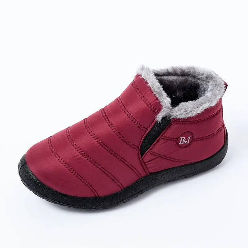 New Women Sneakers Winter Warm Women Casual Shoes Plush Waterproof Sneakers Women Shoes Slip On Woman Vulcanized Shoes Walking