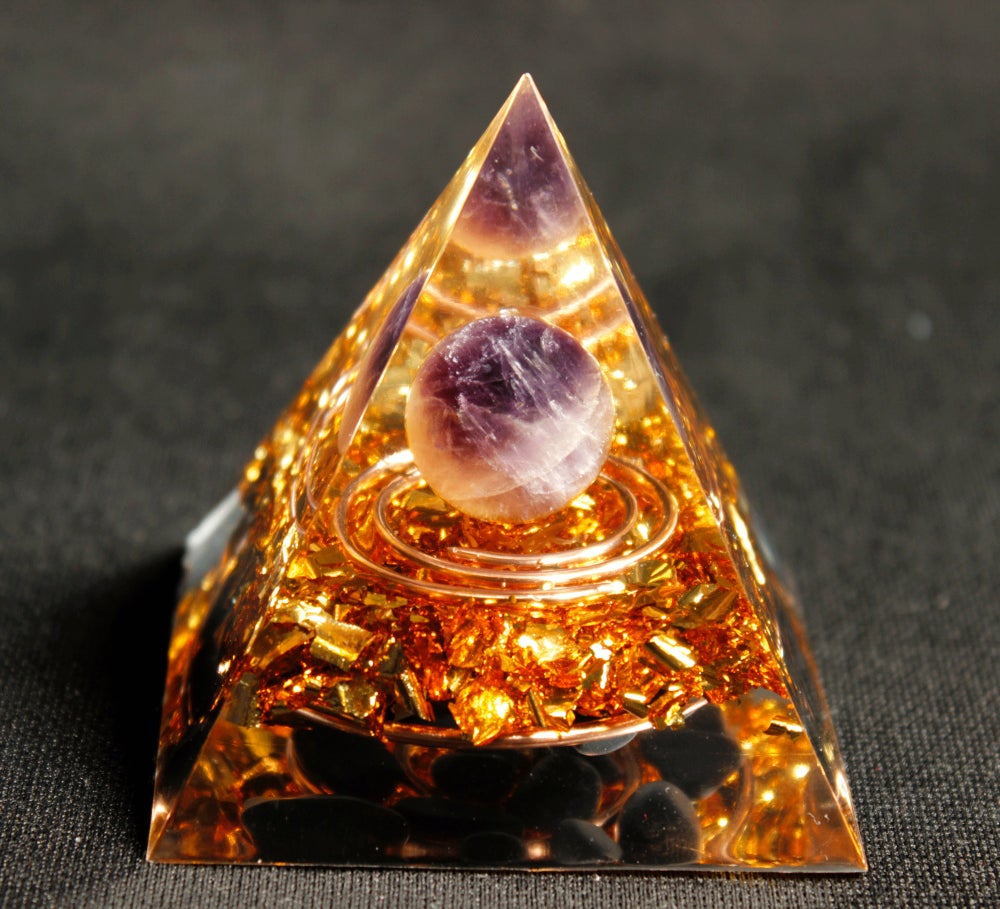 

Orgone Pyramid Chakra - Obsidian in Double, 501 Original