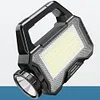 Solar Camping Lantern Long Range Portable Lantern Lamp Waterproof (Black)