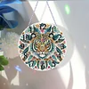 (US Local)Acrylic Special Shaped Tiger 5D Diamond Painting Hanging Clock Art Craft
