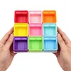 9-Square Diamond Art Painting Tray 3D Printed Colorful Rhinestone Tray Organizer Lightweight & Portable for DIY Crafts Nail Dotting Tools (Multicolor)