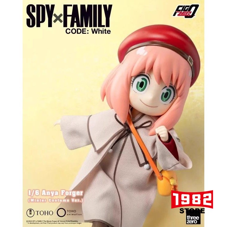 Threezero FigZero  1/6 Anya Forger Winter Costume Ver Action Figure Spy X Family Code White Collectible 6.5 Inch Articulated Anime Figure with 5 Interchangeable Faceplate...