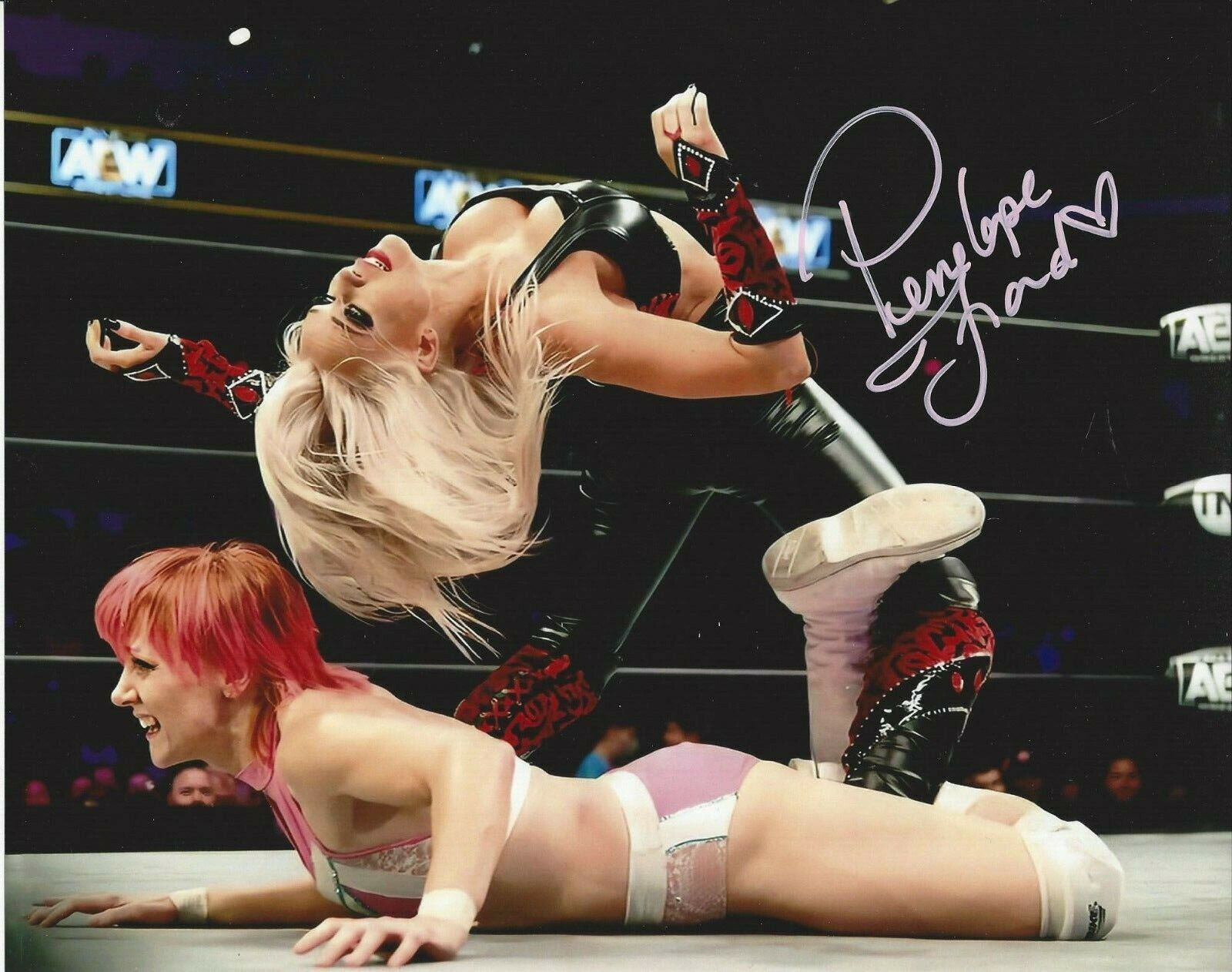 Penelope Ford Autographed 8x10 AEW Sexy Hot WWE#2