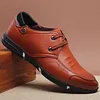 Men Microfiber Leather Comfy Non Slip Business Casual Shoes -Dress Shoes