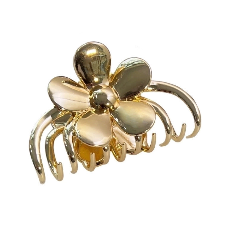 Classic Style Korean Style Flower Alloy Plating Hair Claws