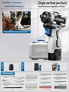 Functional wall drilling and hole drilling pistol drill with lithium battery rechargeable new type of electric screwdriver